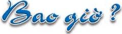 Bao gio