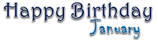 Title Happy Birthday January