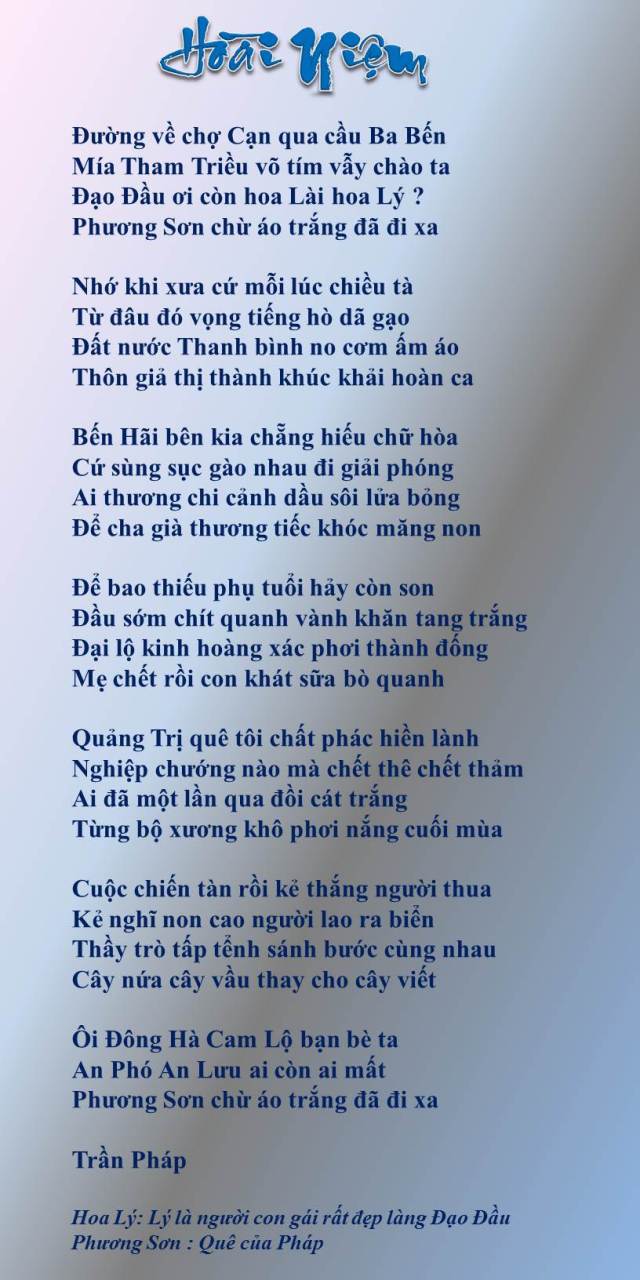 Hoai Niem _ Tran Phap