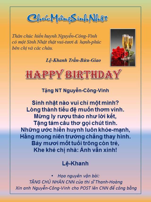 Happy Birthday Chu nham CNN
