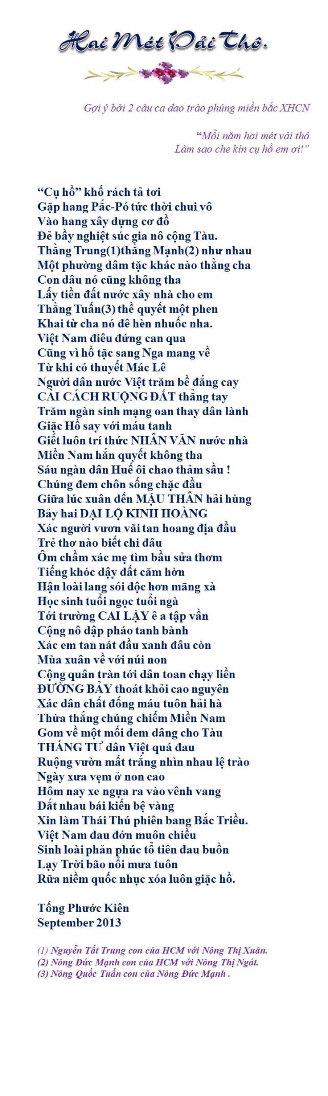 Hai met vai Tho _ TPK