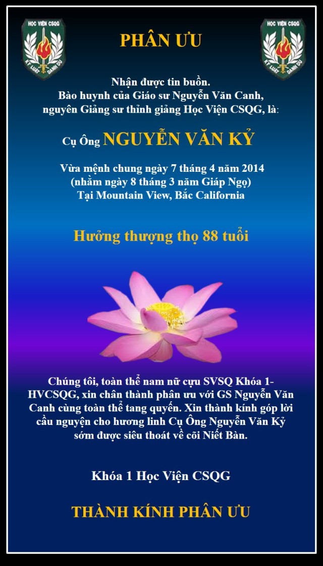 Phân uu cung GS Nguyen van Canh