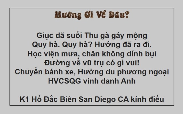 (R) Thô Ho dac Bien