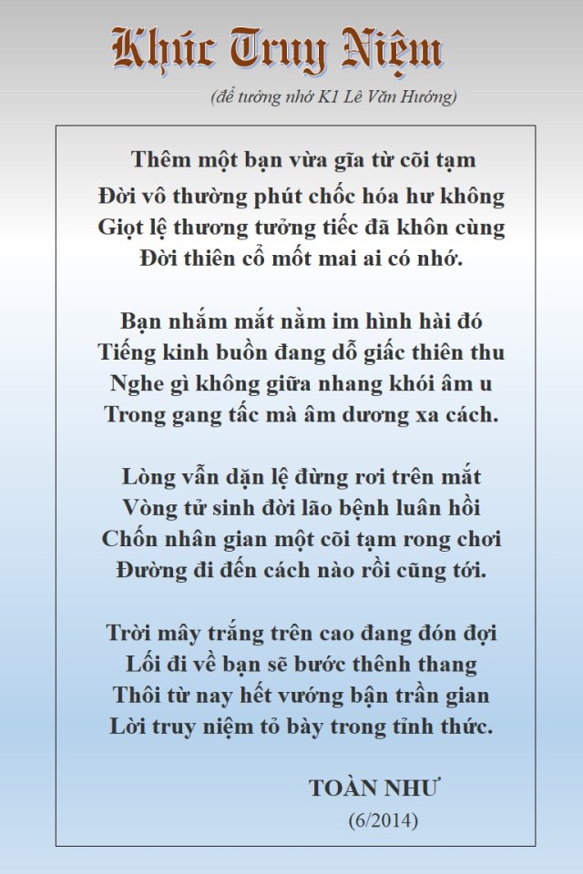 (R)Truy Niệm LVH