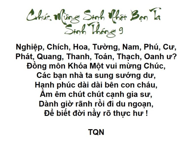 TQN_Mùng sinh nhật tháng 9