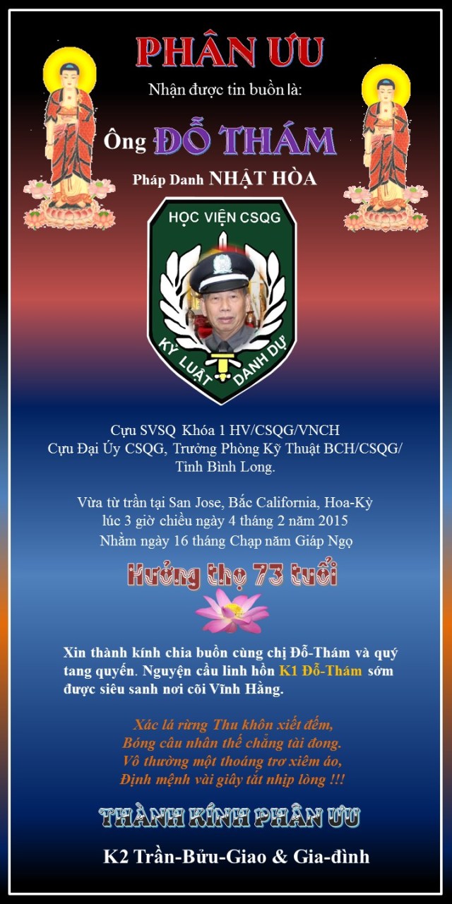 Phân Ưu  của TBG K2