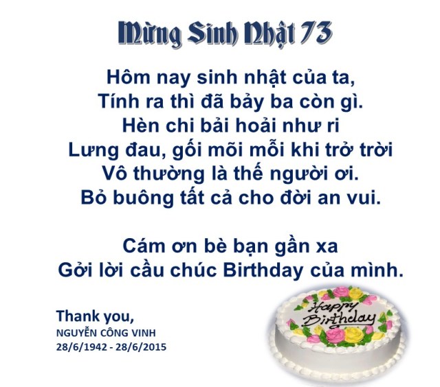 Sinh nhat 73