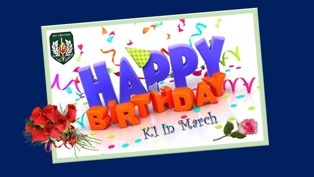 Happy Birthday in March