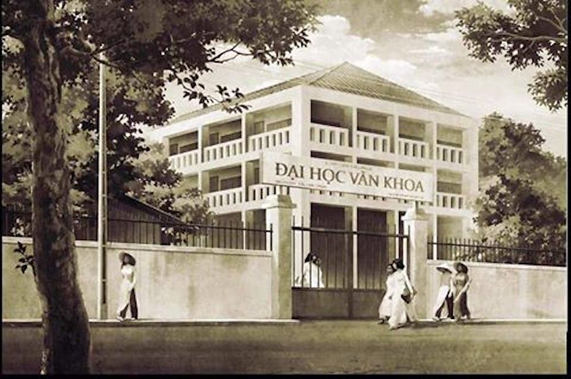 Ngày Văn Khoa khai giảng, số lượng sinh viên đông đến mức chóng mặt… (Hình: Khoa Văn Học)